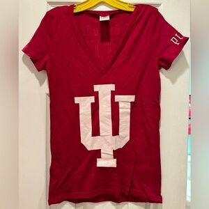 PINK Victoria’s Secret Indiana University V-Neck T-Shirt